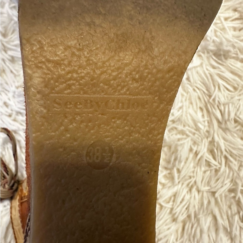 See By Chloe Suede Ankle Length Lace Up Boots size 8.5 - Picture 7 of 9